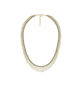 MARIE LAURE CHAMOREL NO. 550 NECKLACE IN GOLD + GREY