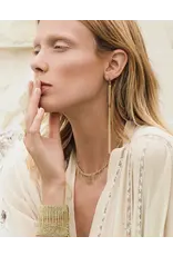 MARIE LAURE CHAMOREL NO. 550 NECKLACE IN GOLD + GREY MARIE LAURE CHAMOREL NO. 550 NECKLACE IN GOLD + GREY
