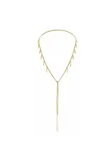 MARIE LAURE CHAMOREL NO. 943 LARIAT NECKLACE IN GOLD MARIE LAURE CHAMOREL NO. 943 LARIAT NECKLACE IN GOLD