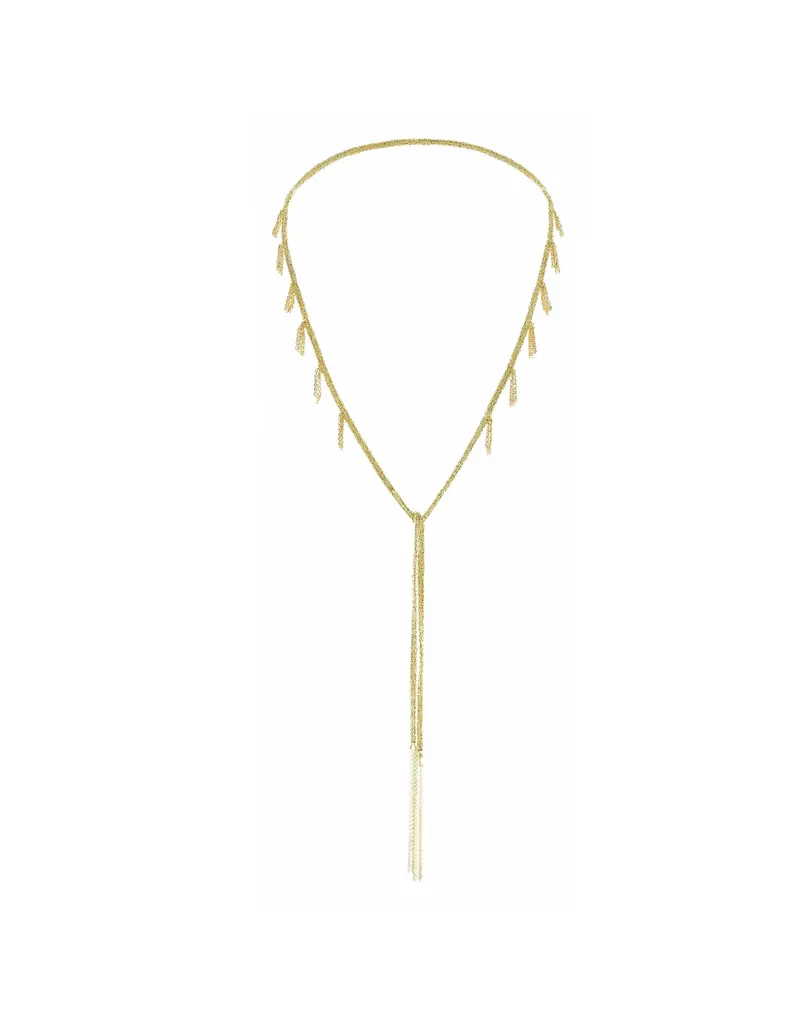MARIE LAURE CHAMOREL NO. 943 LARIAT NECKLACE IN GOLD