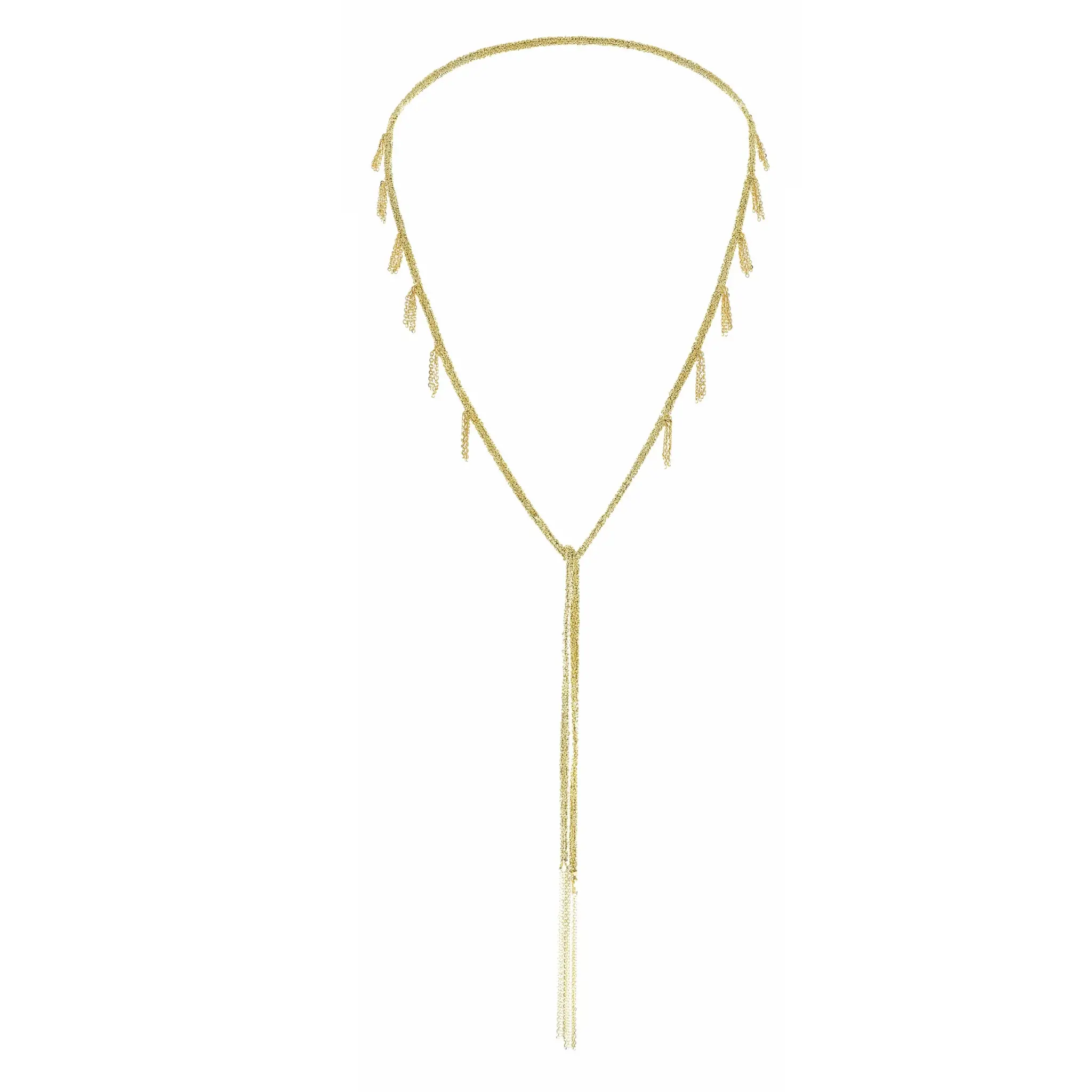 MARIE LAURE CHAMOREL NO. 943 LARIAT NECKLACE IN GOLD
