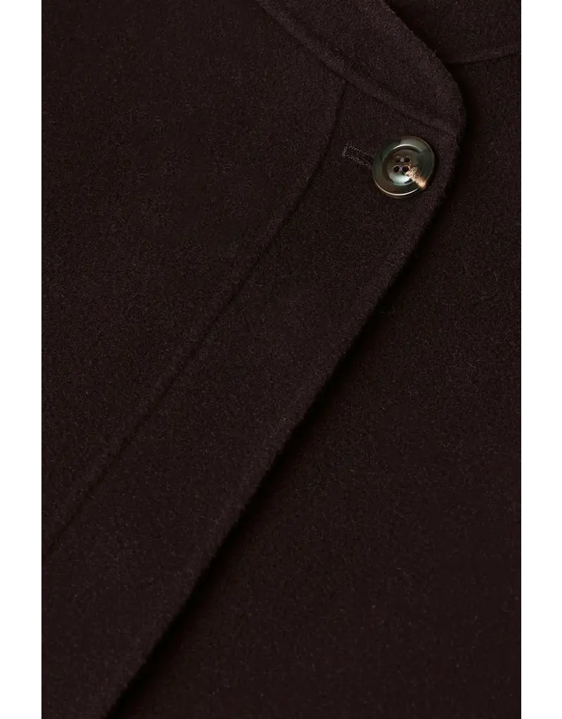 SOEUR WINDSOR COAT IN AUBERGINE