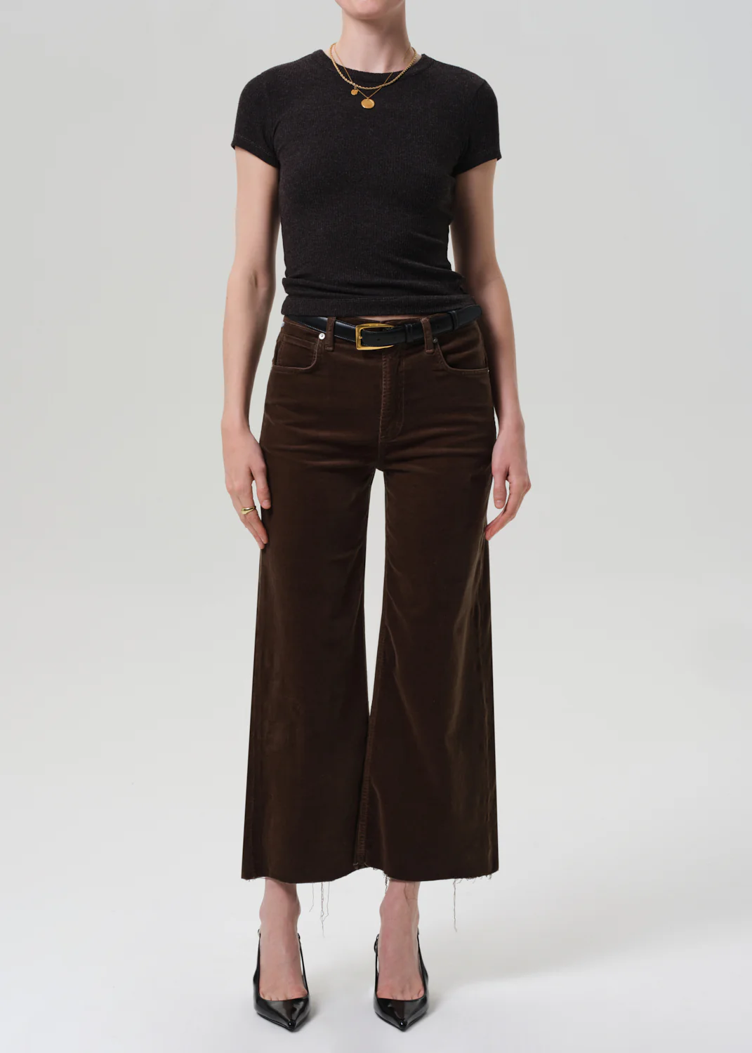 CITIZENS OF HUMANITY LYRA WIDE LEG CROP CORDUROY IN COSTES