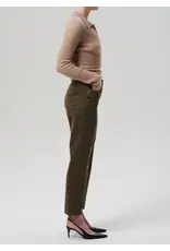 CITIZENS OF HUMANITY BLAINE HIGH RISE STRAIGHT IN OLIVINE ZEBRA