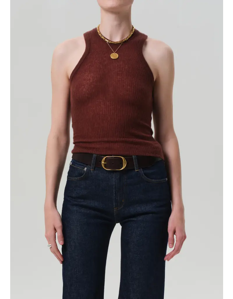 CITIZENS OF HUMANITY AKIRA SWEATER TANK IN TORRONE