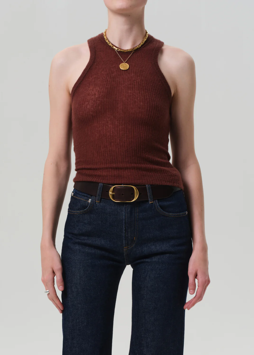 CITIZENS OF HUMANITY AKIRA SWEATER TANK IN TORRONE