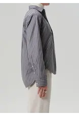CITIZENS OF HUMANITY AVNI SLIM SHIRT IN CLEO STRIPE