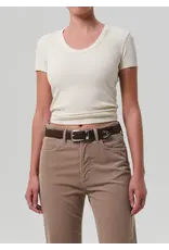 CITIZENS OF HUMANITY MAUDE U-NECK TEE IN PASHMINA