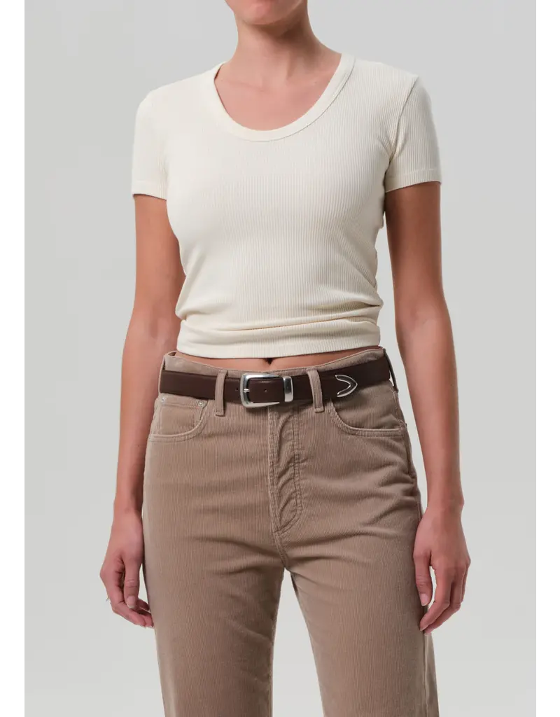 CITIZENS OF HUMANITY MAUDE U-NECK TEE IN PASHMINA