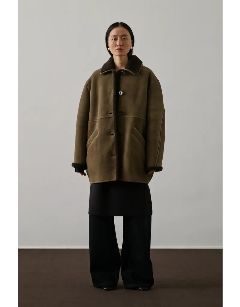 SOEUR BREDA COAT IN TAUPE + GRIS