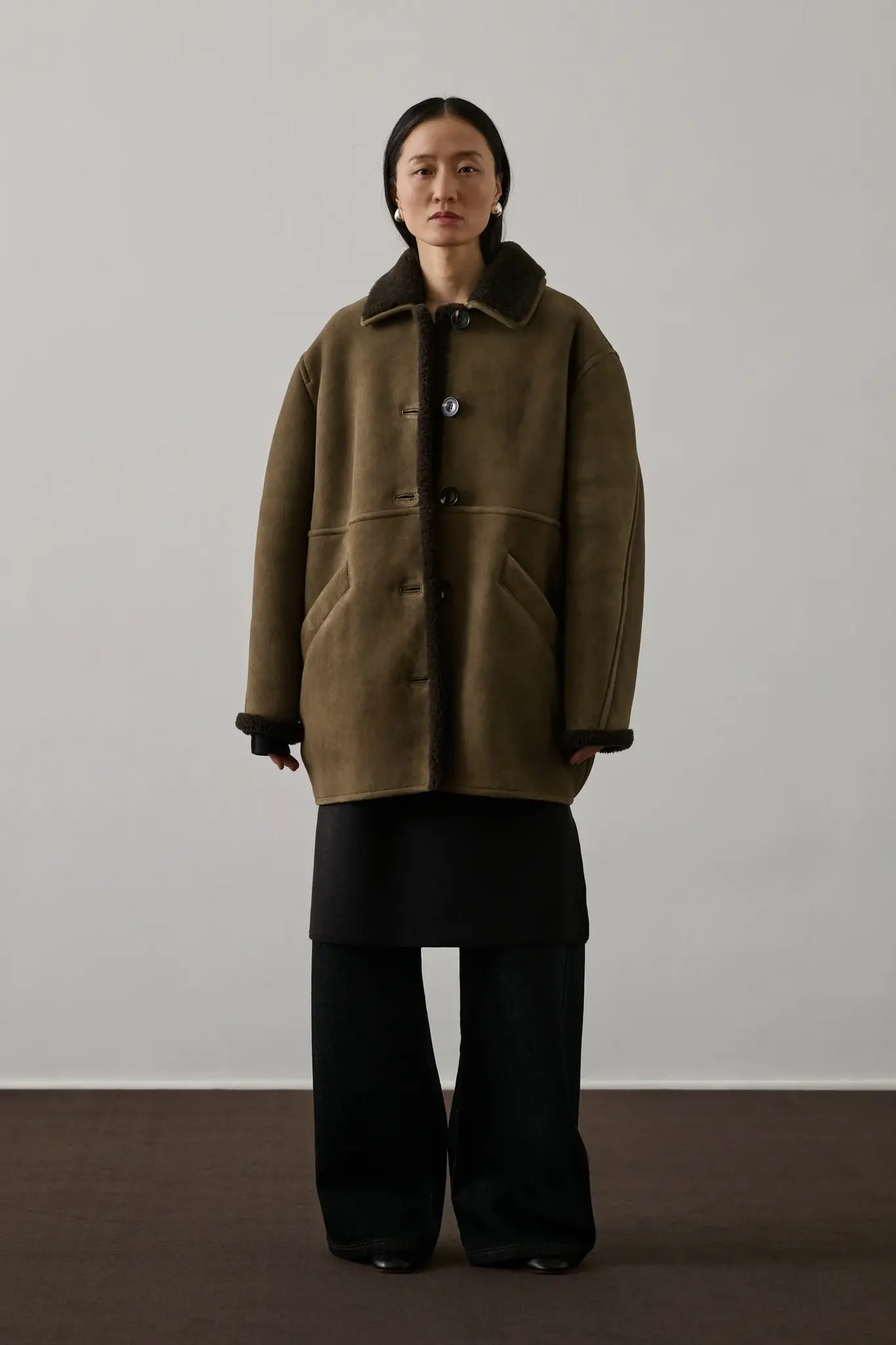 SOEUR BREDA COAT IN TAUPE + GRIS