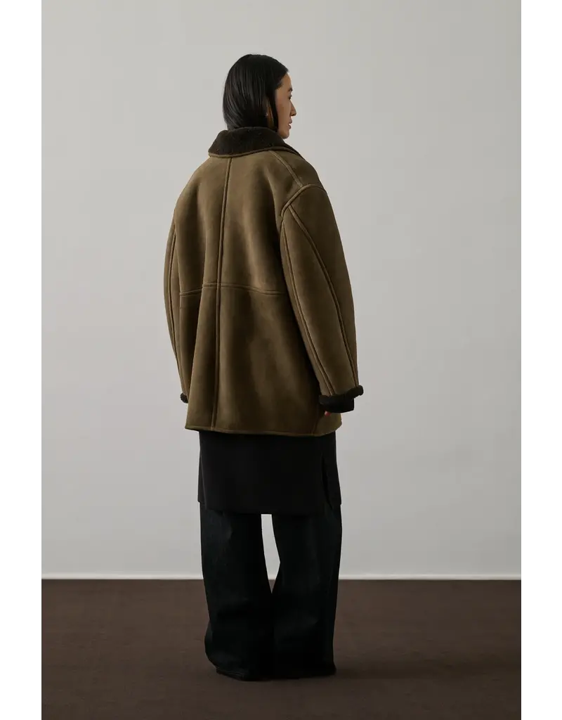 SOEUR BREDA COAT IN TAUPE + GRIS