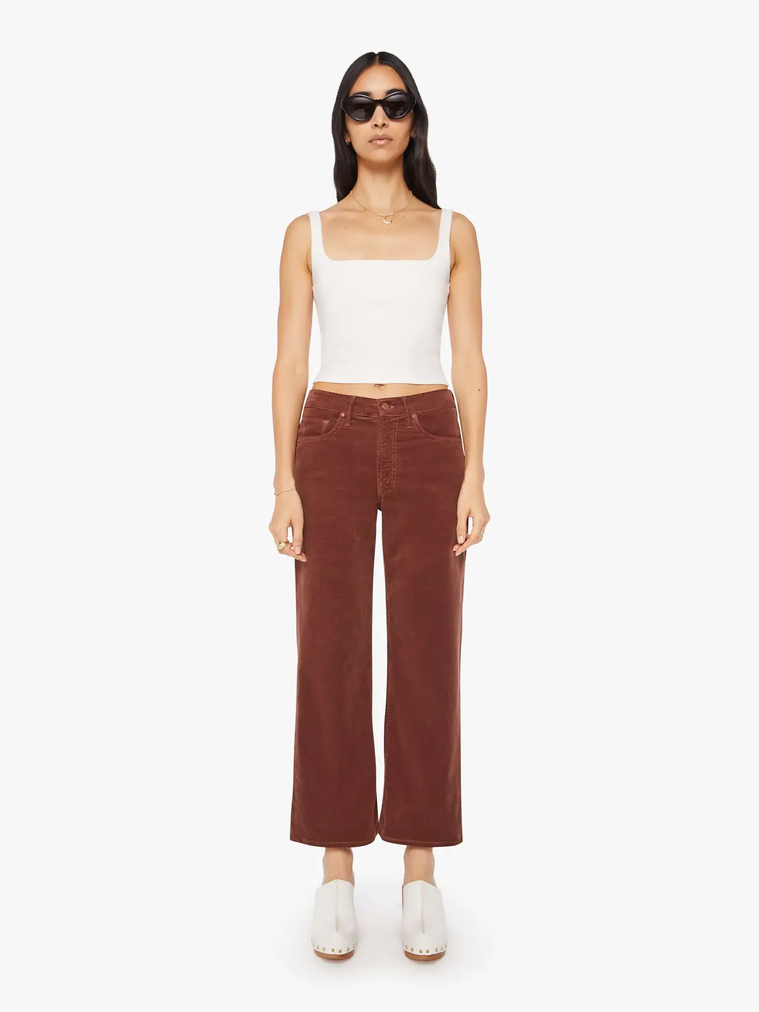MOTHER DENIM MID RISE MAVEN ANKLE IN AZTEC