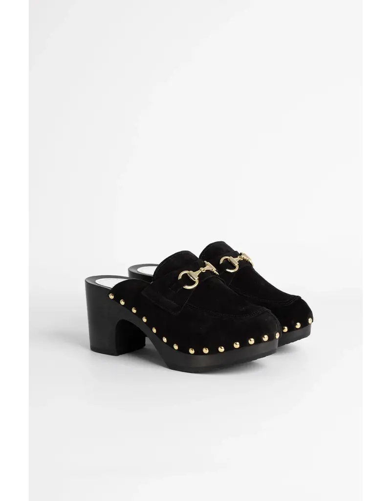 YOUYOU YORSI CLOG IN VELVET NOIR