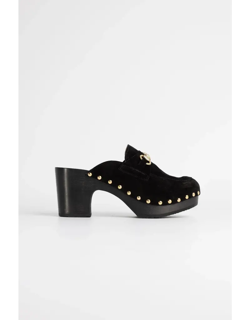 YOUYOU YORSI CLOG IN VELVET NOIR