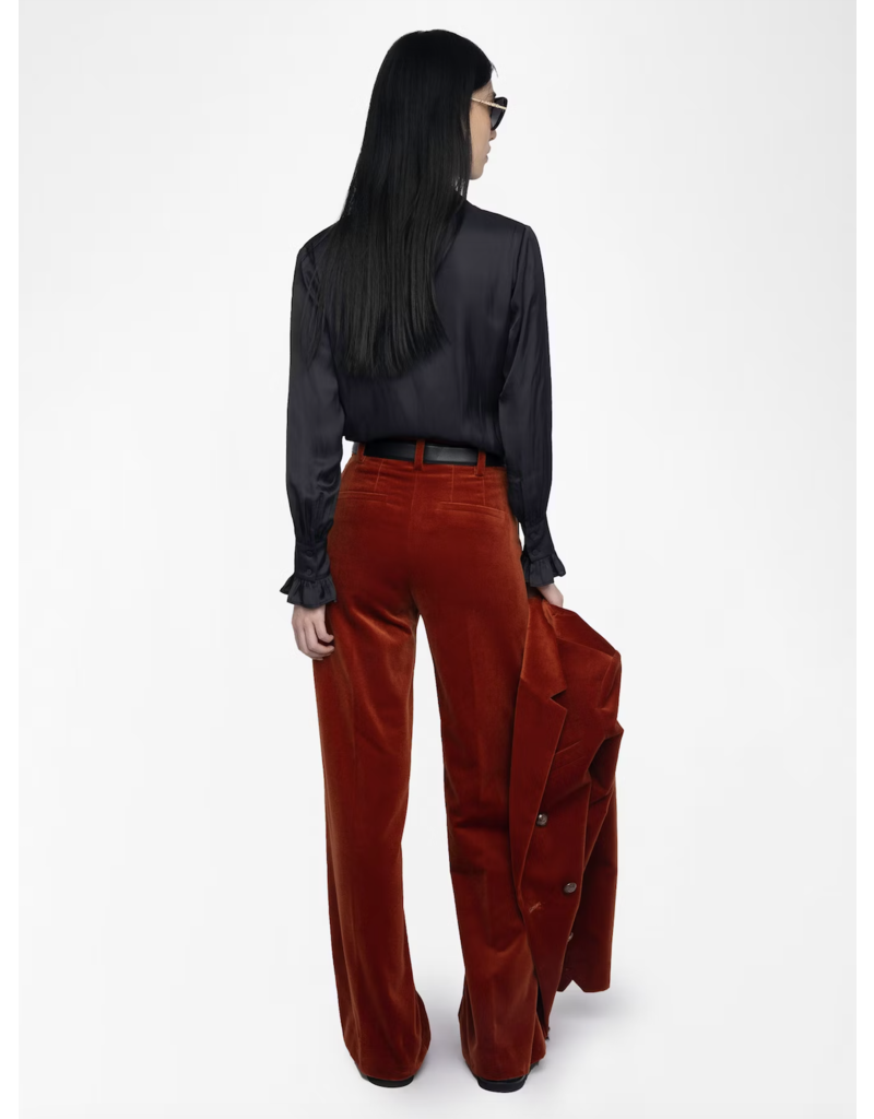 PANOL VELVET PANTS IN BURN
