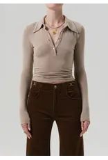 CITIZENS OF HUMANITY SHAEA POLO IN CHILTERN OATMEAL STRIPE