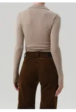 CITIZENS OF HUMANITY SHAEA POLO IN CHILTERN OATMEAL STRIPE