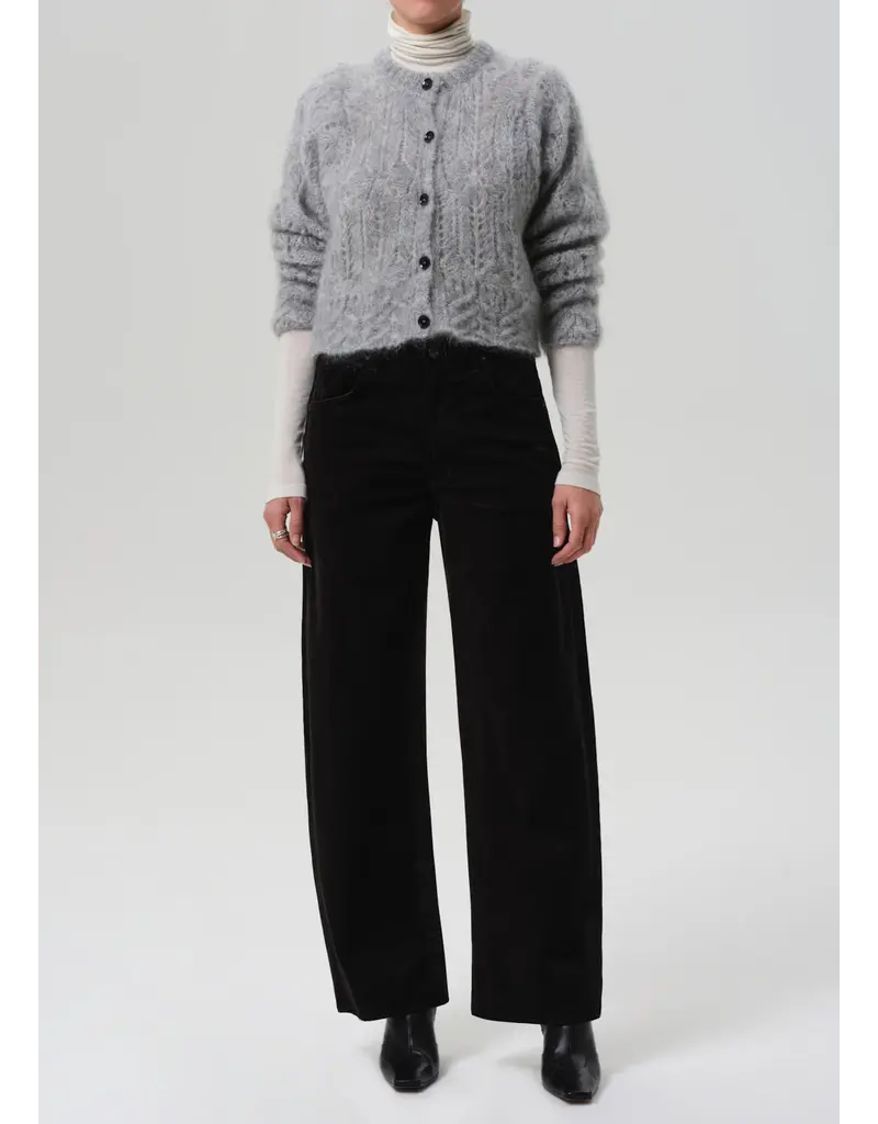 CITIZENS OF HUMANITY AYLA BAGGY VELVET IN BLACK