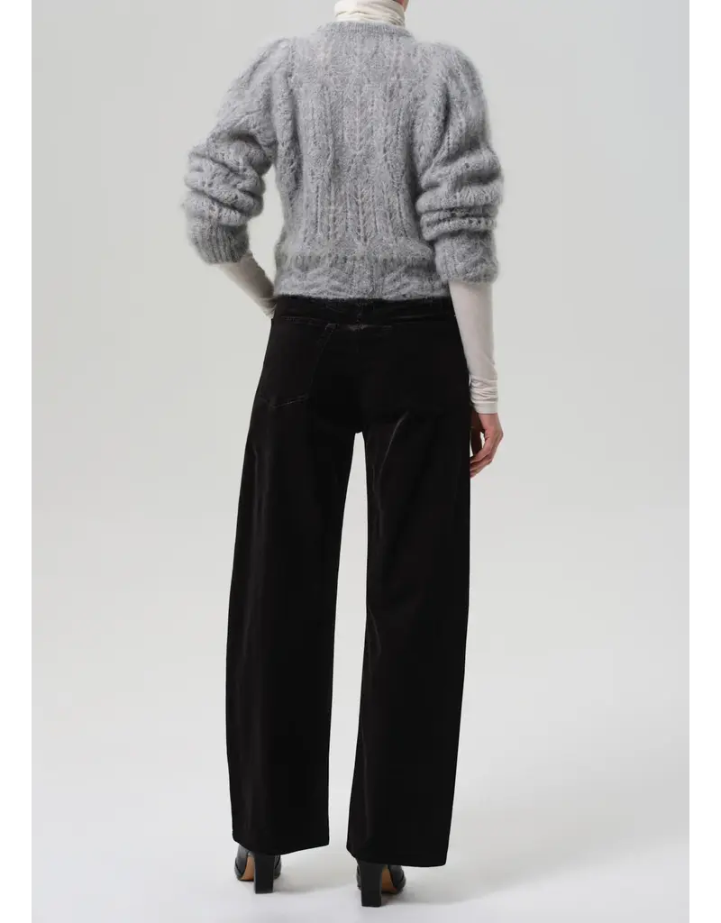 CITIZENS OF HUMANITY AYLA BAGGY VELVET IN BLACK