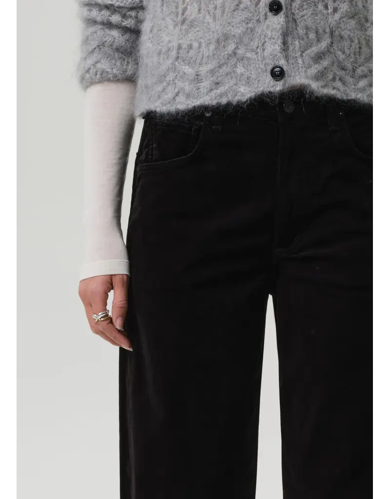 CITIZENS OF HUMANITY AYLA BAGGY VELVET IN BLACK