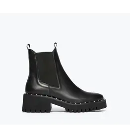 FREDA SALVADOR BAILEY STUDDED RAIN RESISTANT BOOT IN BLACK CALF
