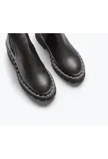 FREDA SALVADOR BAILEY STUDDED RAIN RESISTANT BOOT IN BLACK CALF
