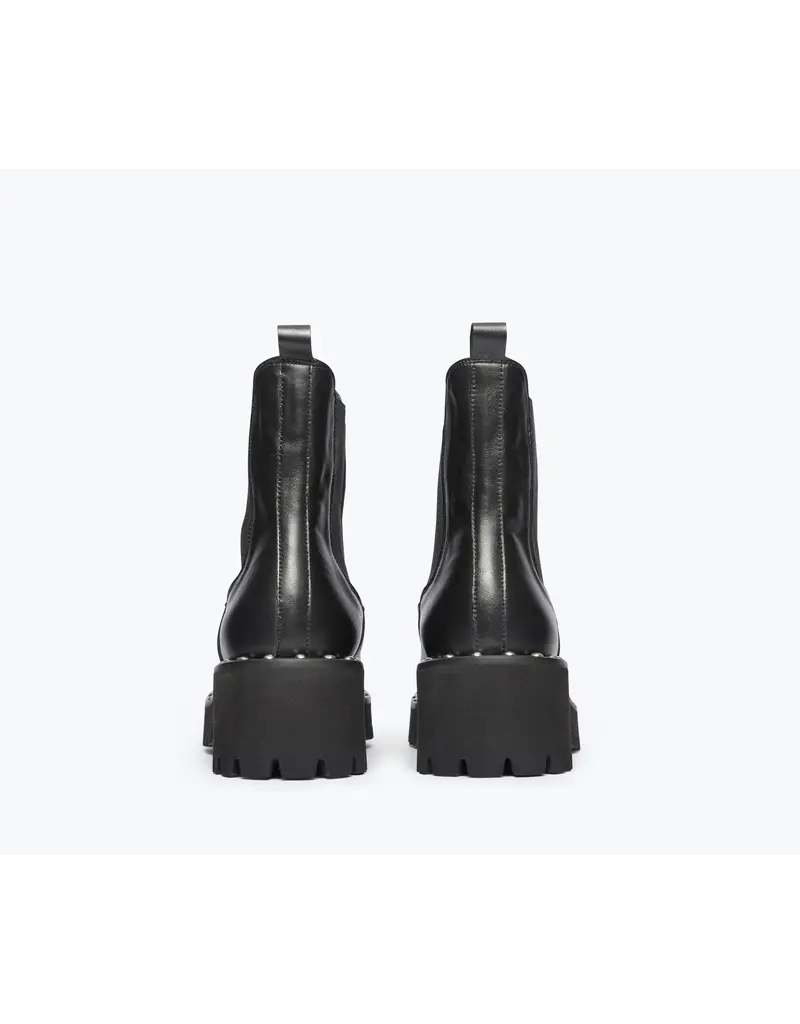 FREDA SALVADOR BAILEY STUDDED RAIN RESISTANT BOOT IN BLACK CALF