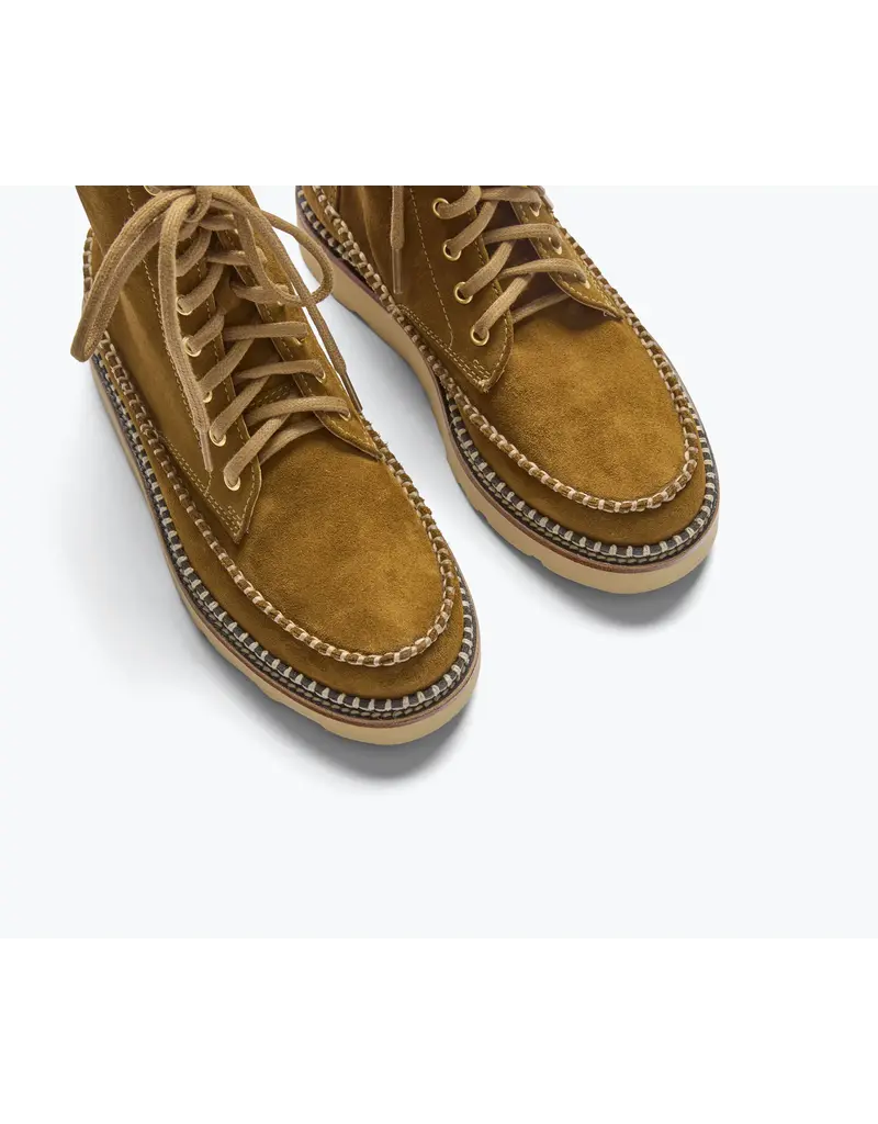 FREDA SALVADOR LILLY LACE UP BOOT IN BOG SUEDE