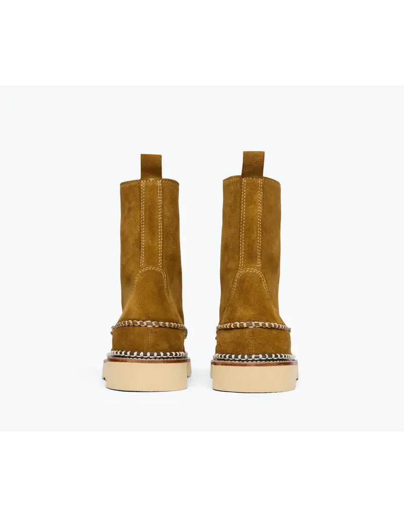 FREDA SALVADOR LILLY LACE UP BOOT IN BOG SUEDE