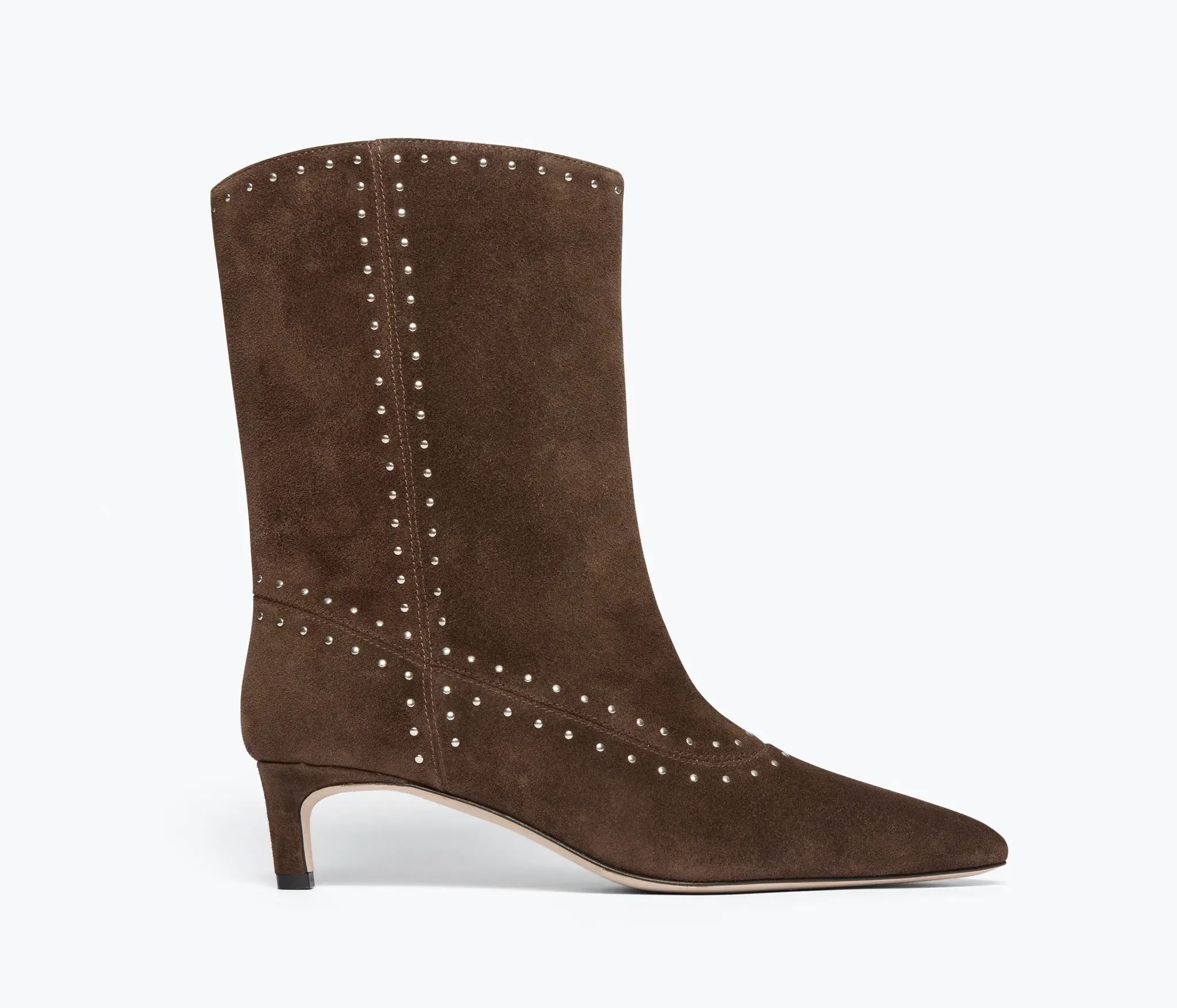 FREDA SALVADOR TRICIA STUDDED BOOT IN TEDDY SUEDE