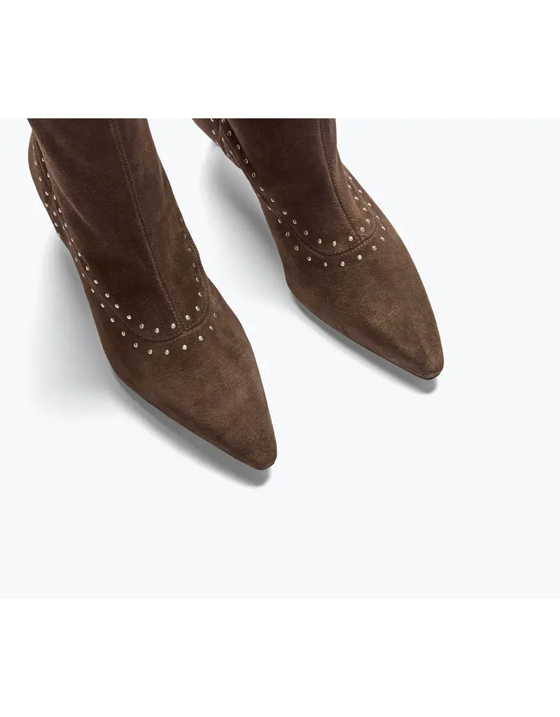 FREDA SALVADOR TRICIA STUDDED BOOT IN TEDDY SUEDE