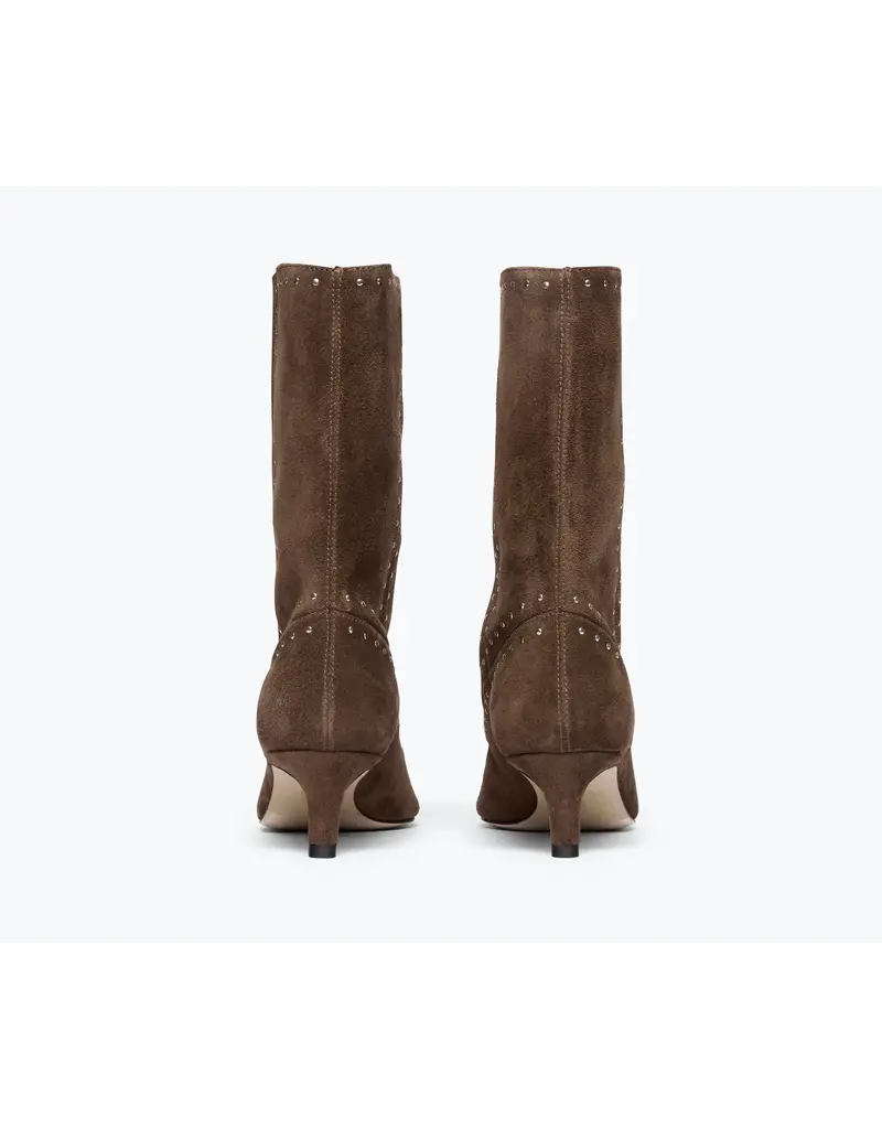 FREDA SALVADOR TRICIA STUDDED BOOT IN TEDDY SUEDE