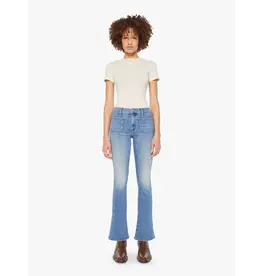 MOTHER DENIM THE PATCH POCKET WEEKENDER IN POPPIN WHEELIES
