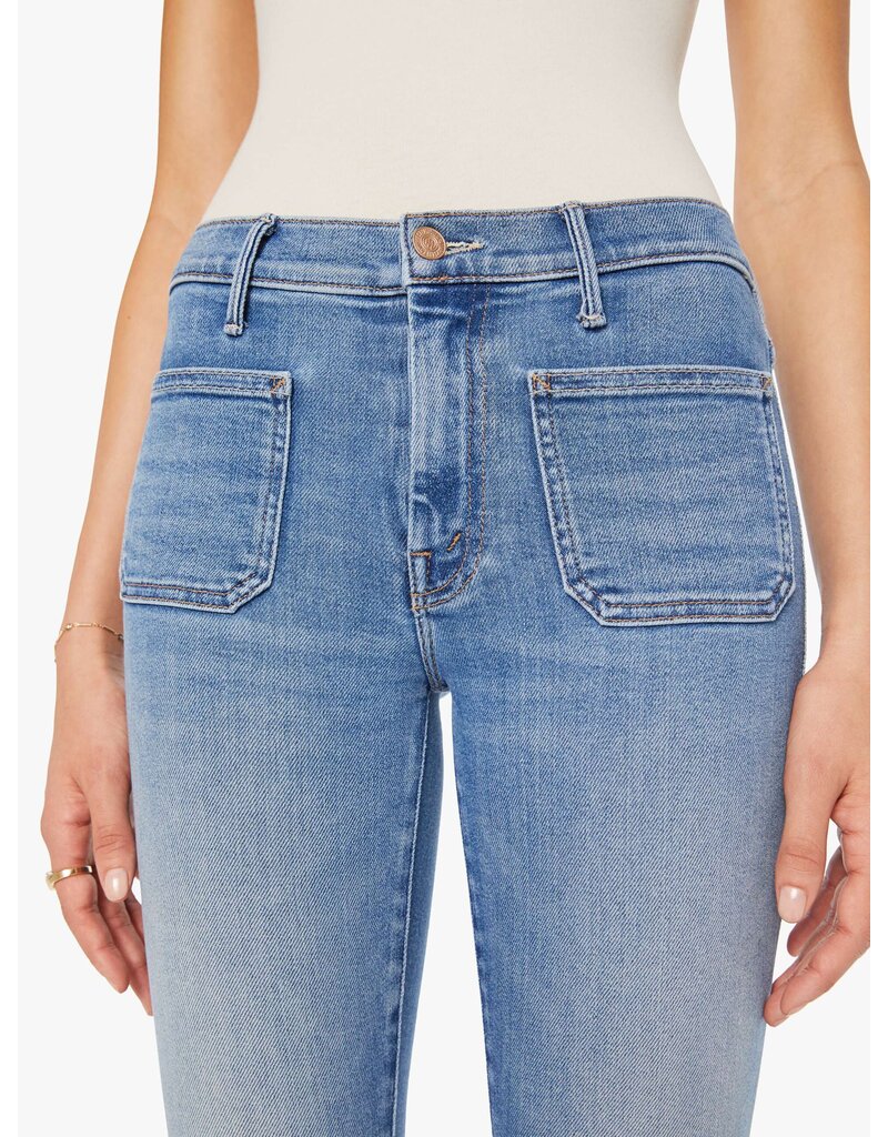 MOTHER DENIM THE PATCH POCKET WEEKENDER IN POPPIN WHEELIES