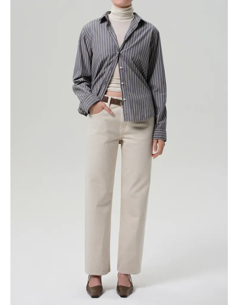 CITIZENS OF HUMANITY LINDZ EASY STRAIGHT IN TWILL ALMONDETTE