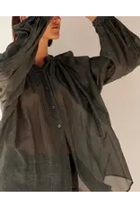 MES DEMOISELLES CULTURE BLOUSE IN DARK GREY