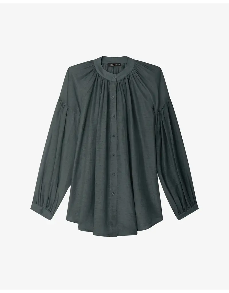 MES DEMOISELLES CULTURE BLOUSE IN DARK GREY
