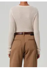 CITIZENS OF HUMANITY ALESSIA CREWNECK SWEATER IN CREAM