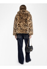FINITO FAUX FUR COAT IN WOOD
