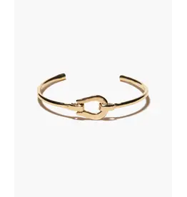 ODETTE BUCKLE CUFF IN RECYCLED BRASS