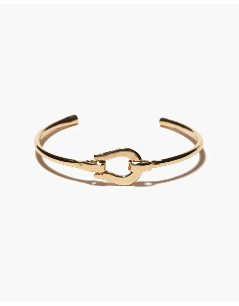 ODETTE BUCKLE CUFF IN RECYCLED BRASS