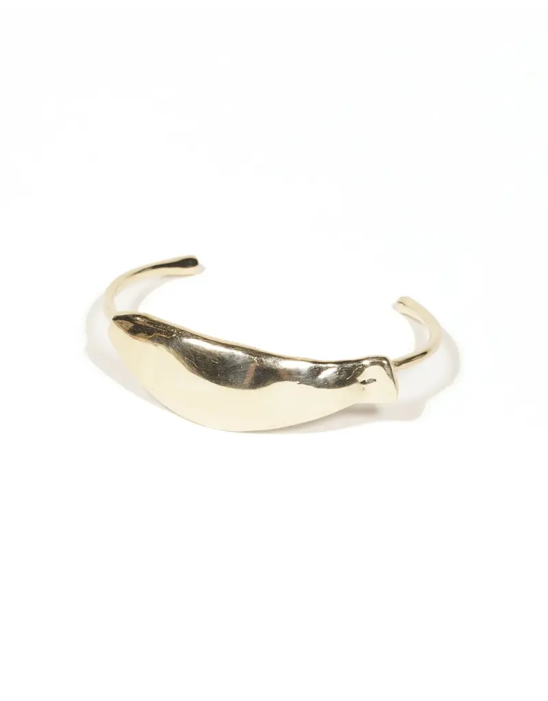 ODETTE SARDINE GRANDE CUFF IN BRASS
