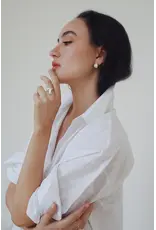 ODETTE DUO RING IN STERLING SILVER (SIZE 7)