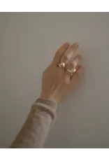 ODETTE COMMA RING IN STERLING SILVER (SIZE 7)