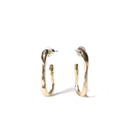 ODETTE OSSO HOOPS IN RECYCLED BRASS