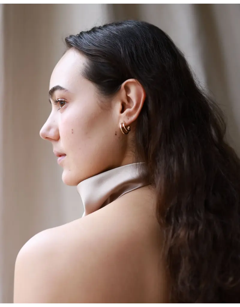 ODETTE DEUX HOOPS IN RECYCLED BRASS