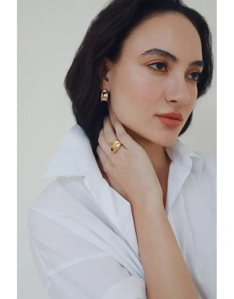 ODETTE ARC HOOPS IN STERLING SILVER