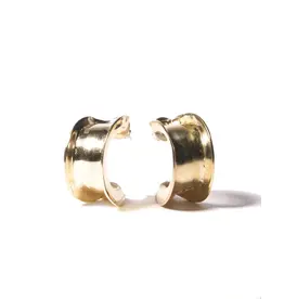 ODETTE ARC HOOPS IN RECYCLED BRASS