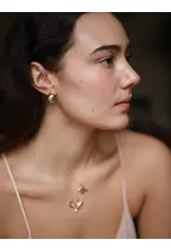 ODETTE SMALL WAVY HOOPS IN RECYCLED BRASS